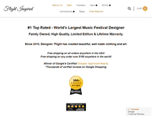 Tablet Screenshot of flightinspired.com